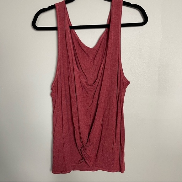 Zyia Red Twist Tank Size XXL Scoop Back Work Out Tank Top Activewear Athleisure - Picture 7 of 8